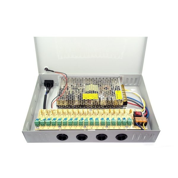 18 output switch mode CCTV power supply,CCTV power